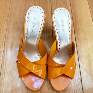 BCBGirls Patent Leather Wedges Size 7